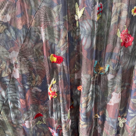 JOHNNY WAS BIYA NWT $335 Nyah Embroidered Mesh Maxi Tank Dress - Picture 7 of 8